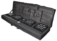 Stage Lighting LED Par Bar Set with Stand, Remote, Foot Controller & Cases